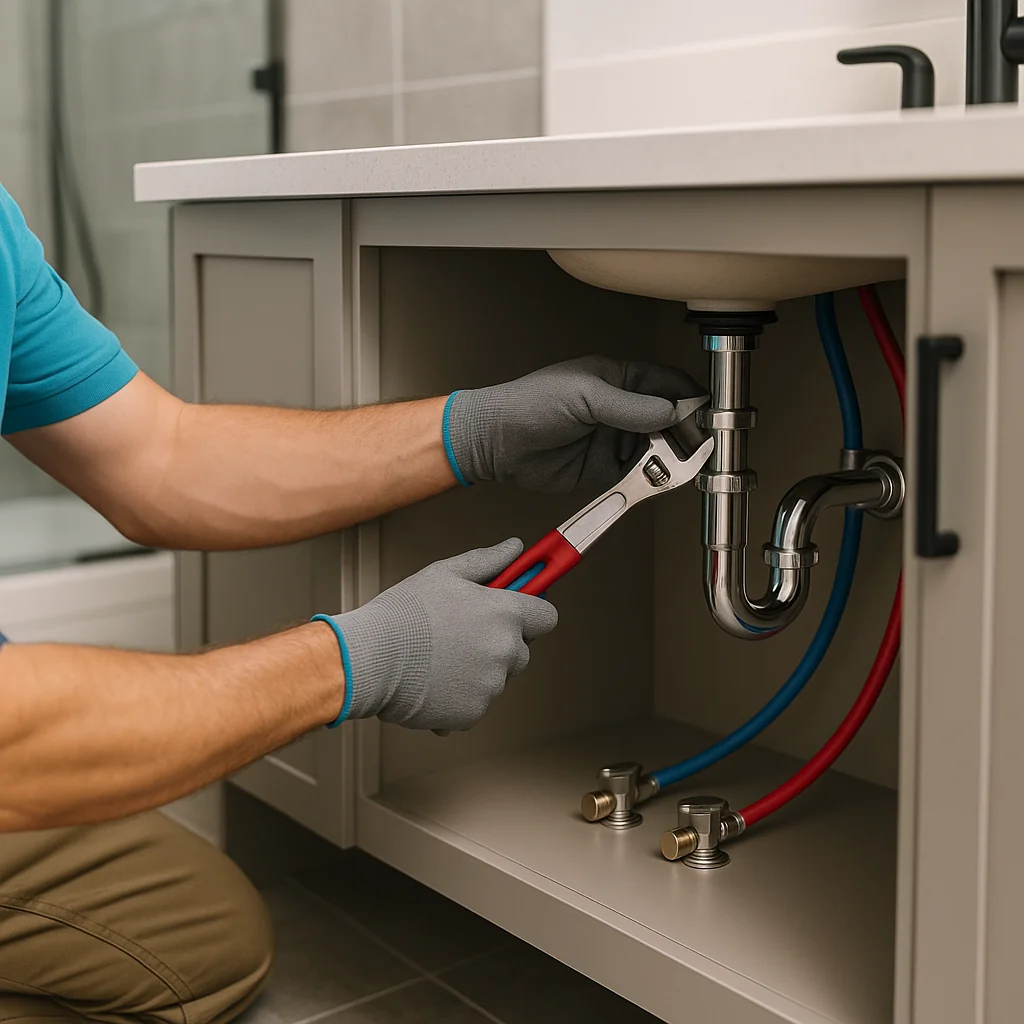 Bathroom plumbing remodeling